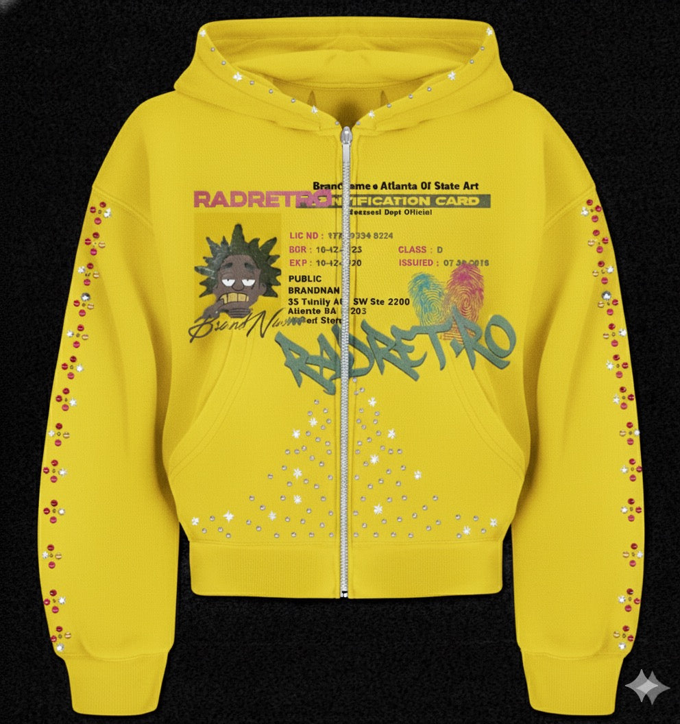 The ID Check Studded Zipper Hoodie
