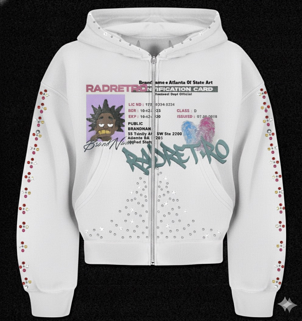The ID Check Studded Zipper Hoodie
