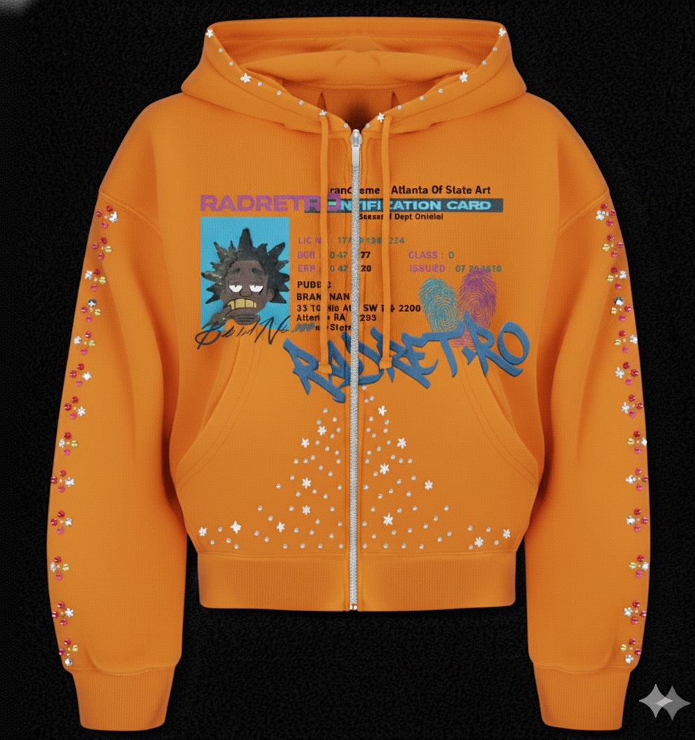 The ID Check Studded Zipper Hoodie