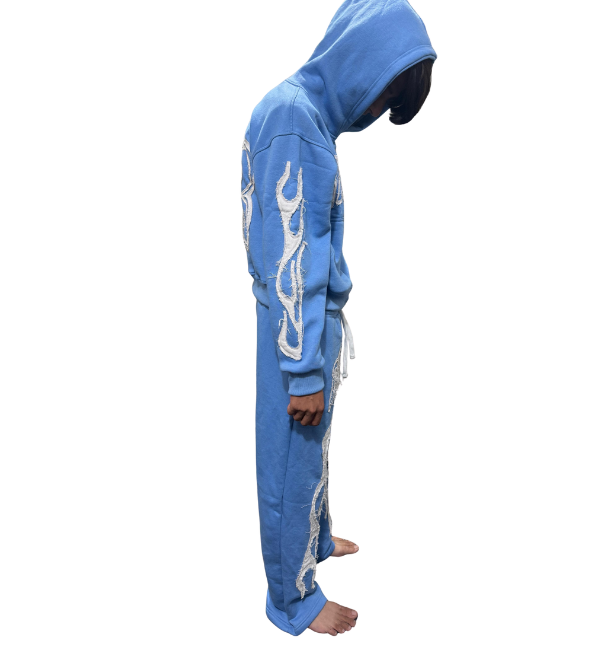 The "Inferno Glitch" Rhinestone Tracksuit