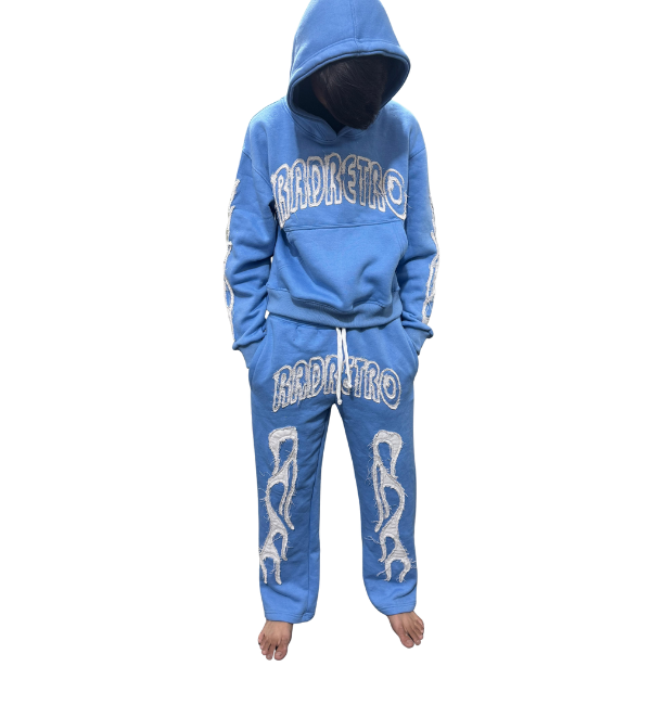 The "Inferno Glitch" Rhinestone Tracksuit