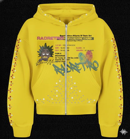 The ID Check Studded Zipper Hoodie