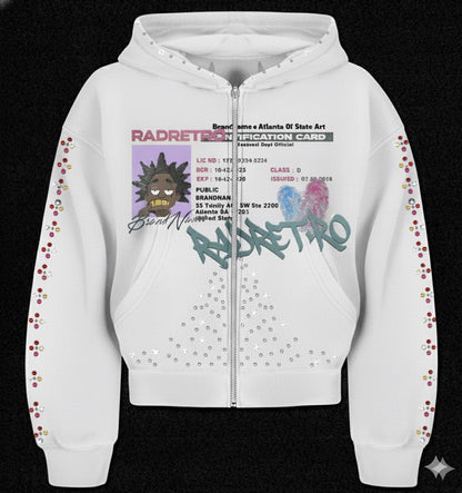 The ID Check Studded Zipper Hoodie