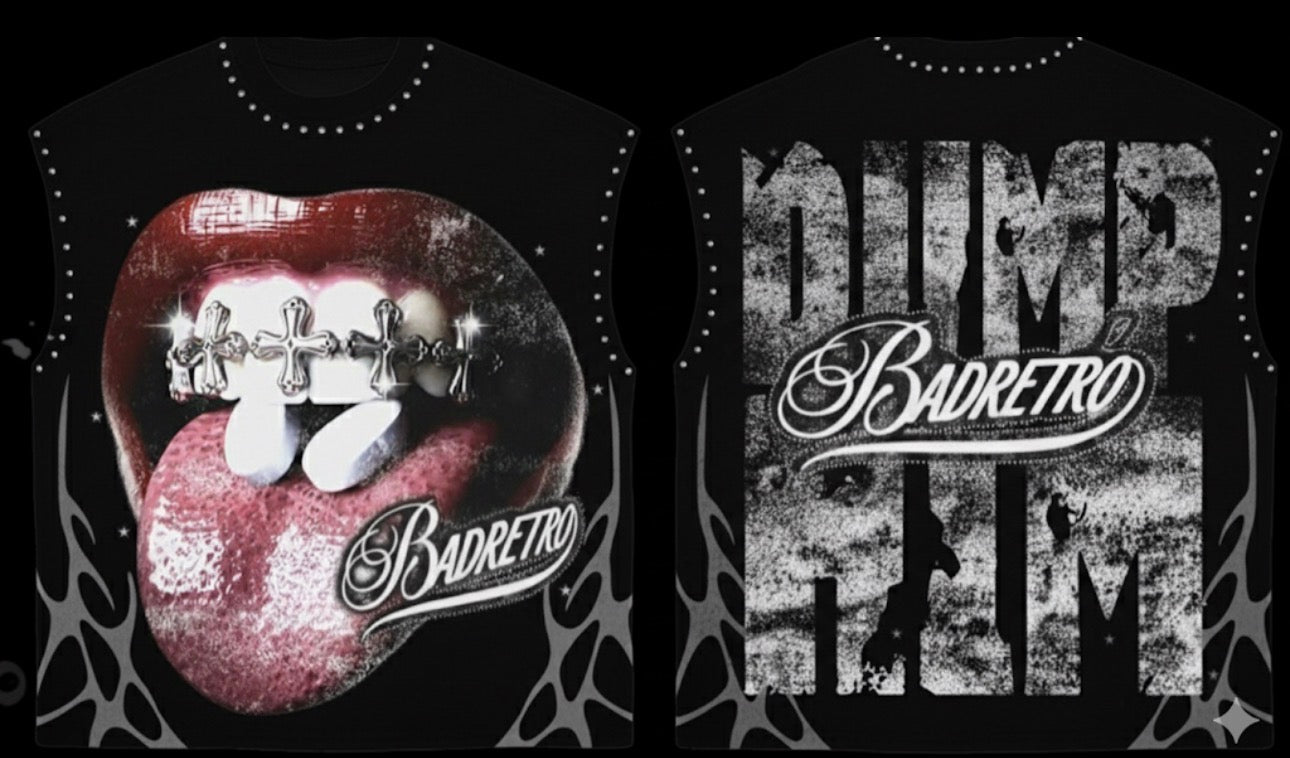 RADRETRO - Dump Him Studded Sleeveless Tee"